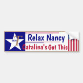 Relax Nancy Catalina heeft dit. Bumpersticker (Voorkant)