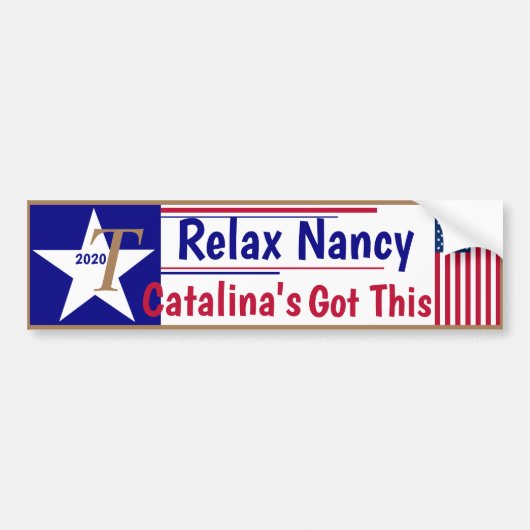 Relax Nancy Catalina heeft dit. Bumpersticker (Voorkant)
