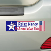 Relax Nancy Denna heeft dit. Bumpersticker (Op auto)
