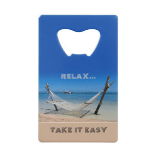 Relax - Neem de Easy Stainless Steel Bottle Opener Creditkaart Flessenopener