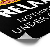 Relax Niets Is Onder Controle - Boeddha Poster (Hoek)