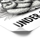 Relax Niets is onder controle Grappige Luiaard Yog Foto Afdruk (Hoek)