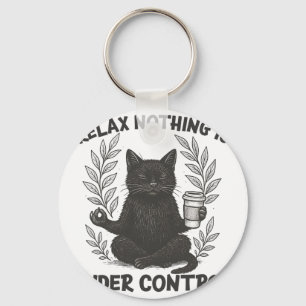 Relax Niets Is Onder Controle Grappige Sarcastisch Sleutelhanger