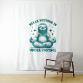 Relax Niets is onder controle Luiaard Yoga Wandkleed (In situ)