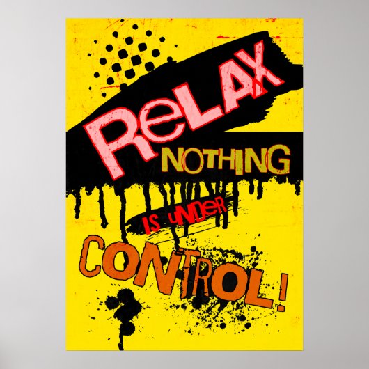 Relax, niets is onder controle poster (Voorkant)