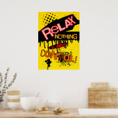 Relax, niets is onder controle poster (Keuken)