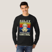 Relax niets staat onder controle Boeddha Meditatio T-shirt (Voorkant volledig)