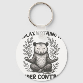 Relax Nothing Is Under Control Funny Sarcastic Opo Sleutelhanger