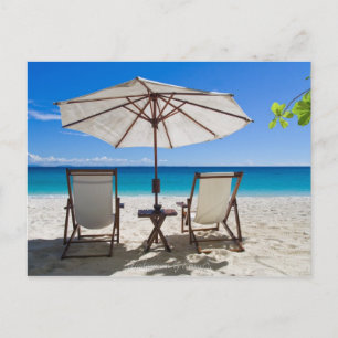 Relax op het strand briefkaart