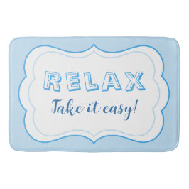 Relax Pastel Color Blue Modern Minimalist Badmat