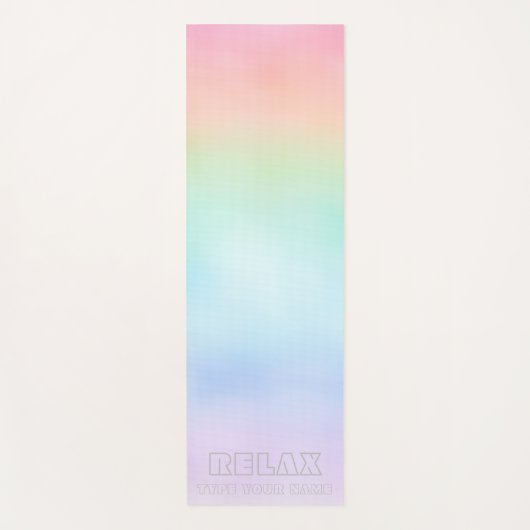 RELAX PASTEL RAINBOW YOGA MAT (Voorkant)