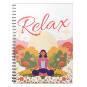 Relax Peace Calm Mushroom Blank Notitieboek (Voorkant)
