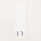 RELAX PLAIN WHITE YOGA MAT (Voorkant)