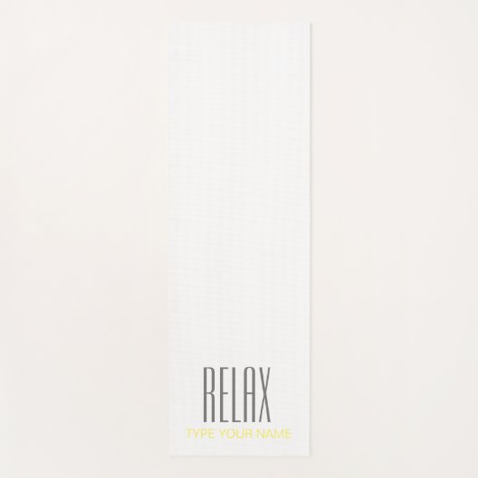 RELAX PLAIN WHITE YOGA MAT (Voorkant)