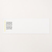 RELAX PLAIN WHITE YOGA MAT (Voorkant (horizontaal))