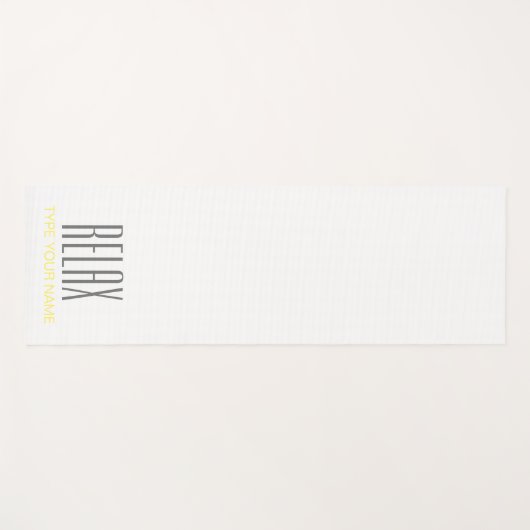RELAX PLAIN WHITE YOGA MAT (Voorkant (horizontaal))
