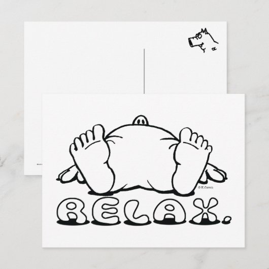 Relax Postcard Briefkaart (Voorkant / Achterkant)