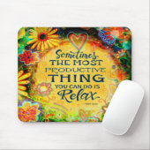 Relax Quote  inspirerende inspiratie Muismat (Met muis)