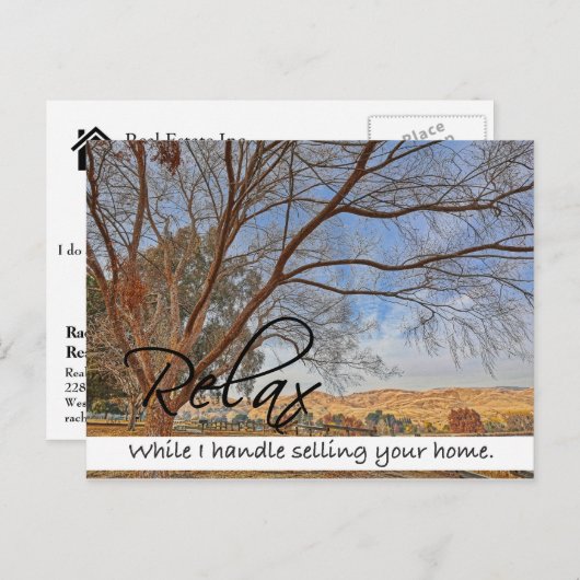 RELAX Real Estate briefkaart (Voorkant / Achterkant)