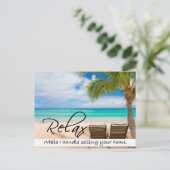 RELAX Real Estate briefkaart (Staand voorkant)