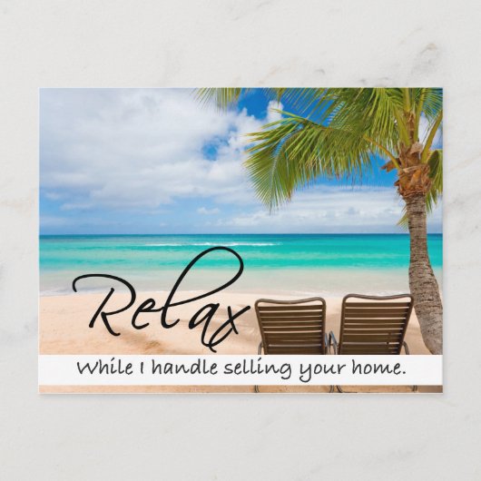 RELAX Real Estate briefkaart (Voorkant)