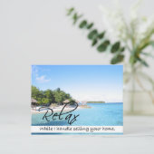 RELAX Real Estate briefkaart (Staand voorkant)