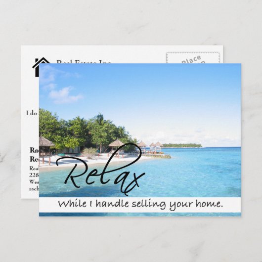 RELAX Real Estate briefkaart (Voorkant / Achterkant)