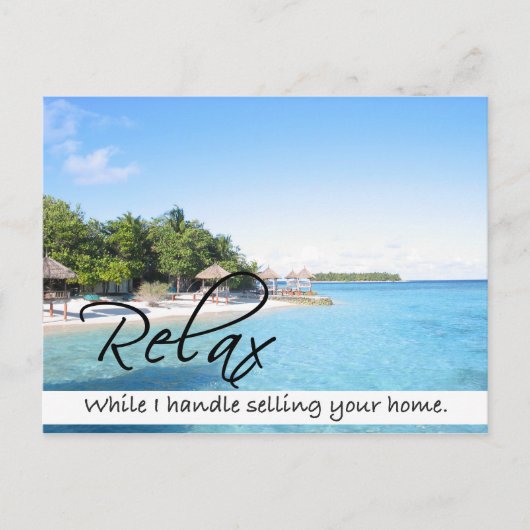 RELAX Real Estate briefkaart (Voorkant)