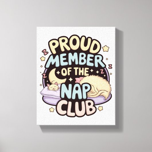 Relax & Recharge - Nap Lovers' Perfect Canvas Afdruk (Voorkant)