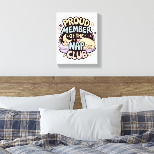 Relax & Recharge - Nap Lovers' Perfect Canvas Afdruk (Insitu (Slaapkamer))