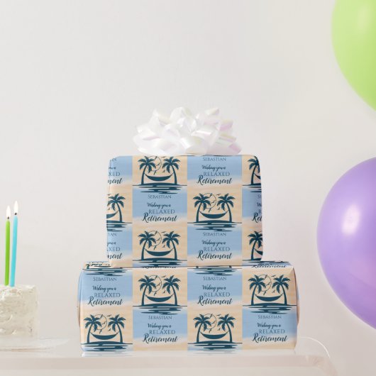 Relax retirement Beach Hammock Cadeaupapier (Feestgeschenken)