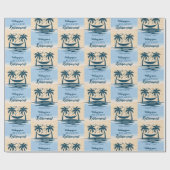 Relax retirement Beach Hammock Cadeaupapier (Vlak)