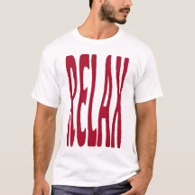 Relax Rode Retro Golflijn Typografie Esthetische K