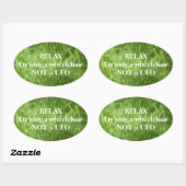 Relax, rolstoel ovale sticker (Vel)
