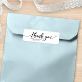 Relax Script Dank u Wedding Favor Label