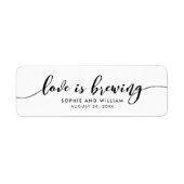 Relax Script Liefde is Brouwen Favor Label (Voorkant)