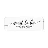 Relax Script Meant to Bee Huwelijksgunst Label (Voorkant)