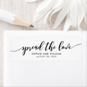 Relax Script Verspreid de Liefde Trouwgunst Label (Insitu)