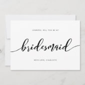 Relax Script Wil je mijn bruidsmeisje zijn? Kaart (Voorkant)