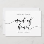 Relax Script Wil je mijn Maid of Honor zijn? Kaart (Voorkant)