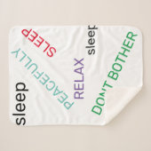 Relax slaapdeken sherpa deken (Voorkant (horizontaal))