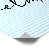 Relax Stripes Badkamer muurkunst poster (Hoek)