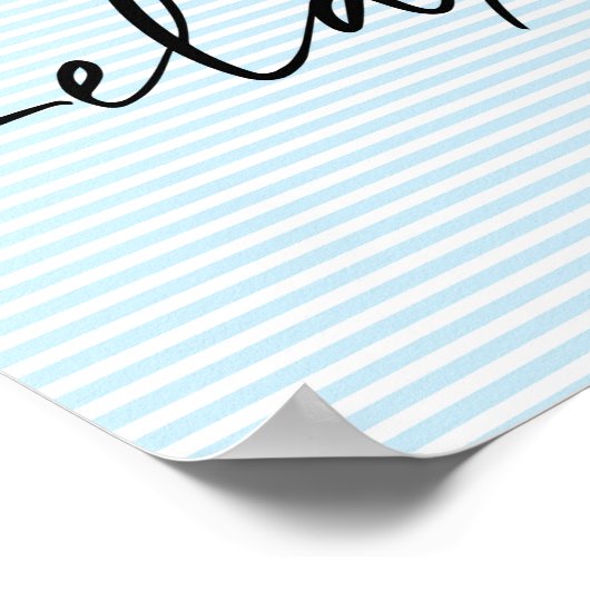 Relax Stripes Badkamer muurkunst poster (Hoek)