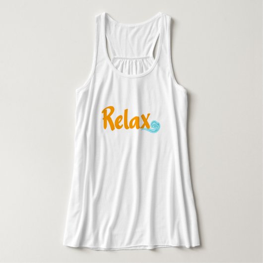 Relax Tanktop (Design voorkant)