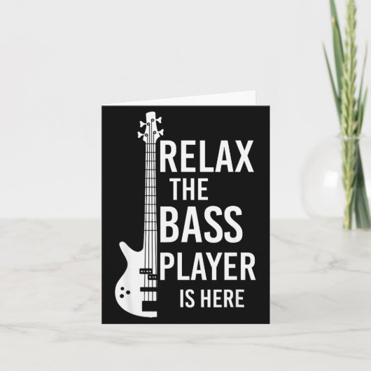 Relax The B Player Is Here B Guitar  Kaart (Voorkant)