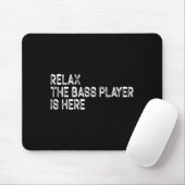 Relax The B Player Is Here Retro Guitar Musician F Muismat (Met muis)