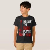 Relax The B Player Is Here Retro Guitar Musician F T-shirt (Voorkant volledig)