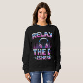 Relax The DJ Is Here  DJ Disc Jockey Music Player  Trui (Voorkant volledig)