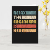 Relax The Engineer For Engineers Kaart (Gele Bloem)