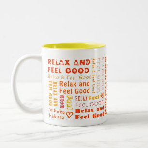: Relax & voel goed (Oranje): Mok